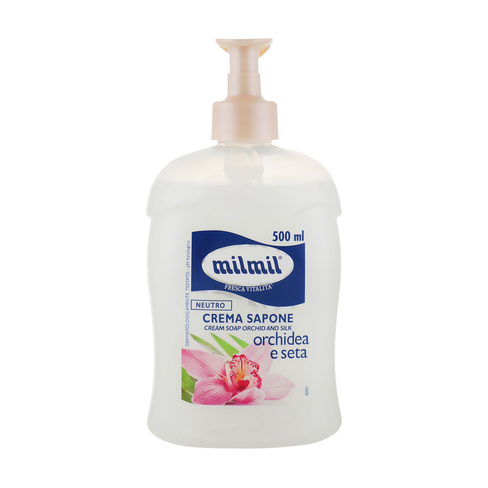 Рідке крем-мило Mil Mil Орхідея та шовк, з дозатором, 500 мл